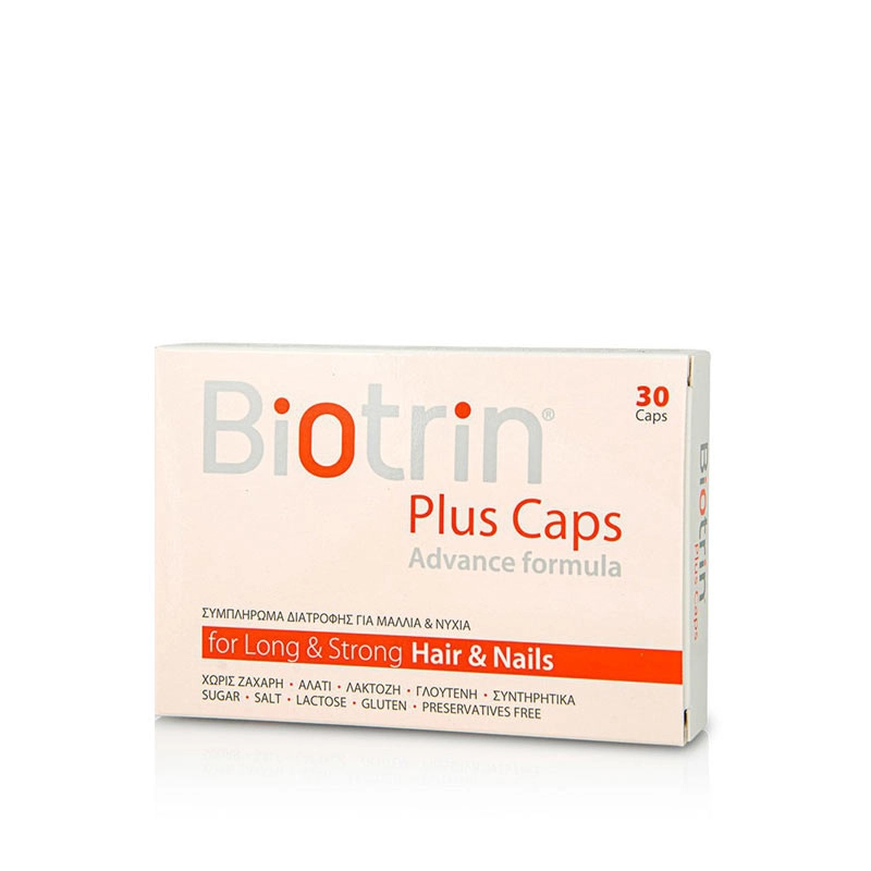 TARGET PHARMA Biotrin Plus Caps Advance Formula Συμπλήρωμα Διατροφής για την Καλή Υγεία των Μαλλιών & των Νυχιών, 30caps 1