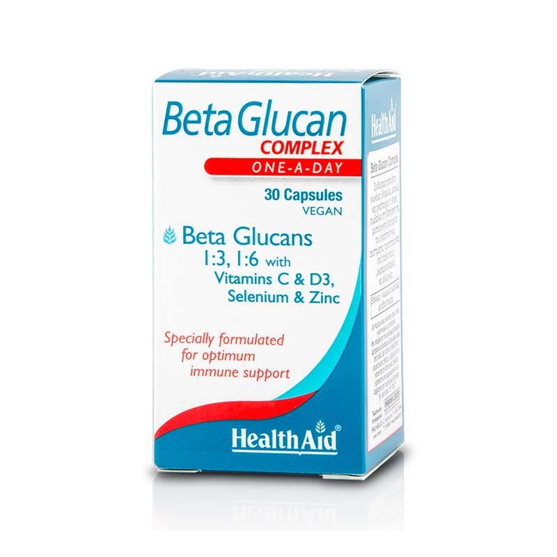 HEALTH AID BetaGlucan Complex Συμπλήρωμα Διατροφής για Ενίσχυση του Ανοσοποιητικού, 30 vegan caps 1